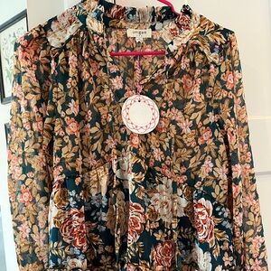 Umgee Floral Blouse - NWT
